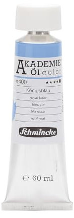 Schmincke – AKADEMIE® Öl color, feine Künstler-Ölfarben, Königsblau, 41 400 011, 60 ml Tube, höchst lichtecht, Ölmalerei