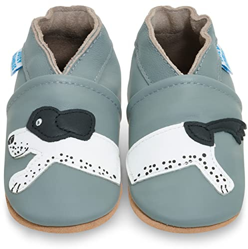 Toddler Shoes with Soft Sole - Toddler kids Shoes - Grey Dog 2-3 Years Old
