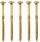 200 viti per legno truciolari, Torx, filettatura parziale, zincate, Ø 6 x 80 mm