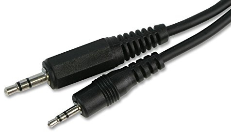Pro Signal PSG03107 3.5mm to 2.5mm Stereo Jack Plug to Plug Lead, 1m, Black