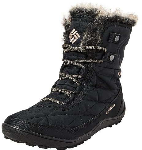 Columbia Minx Shorty II, Stivali da neve Donna, Ciottoli Neri, 42 EU Larga