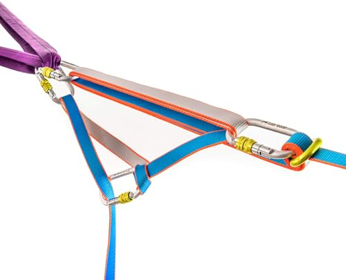 Spider SLACKLINES Longline Slackline Kit - Primitive 50m – Complete Slackline Set with Walking line, carabiners, tensioning Slings, Rings, and Carry Bag. Ideal for Outdoor Fitness and Highline Setup