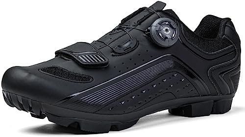 Vemont MTB Schuhe SPD Herren Fahrradschuhe Mountainbike Herren-Radsportschuhe Indoor Cycling Schuhe