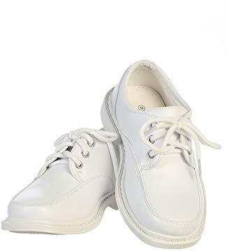 White Baptism 1st First Communion Little Kids Tuxedo Kid Oxford Loafers Ring Bearer Zapatos blancos para niños Size 8 Toddler Boys Dress Shoes