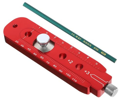 Yardenfun Regla De De Carpintería Herramienta Para Trazar y Círculos Para Dibujo y Medición Proyectos De Carpintería y Decoración Del Hogar
