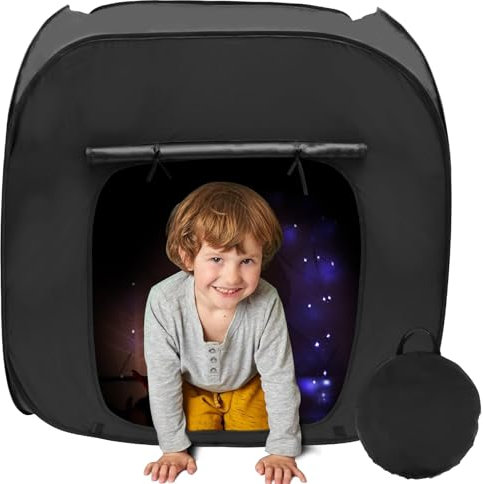Gatphy Pop Up Den Tent Foldable Calm Corner Blackout Tent Oxford Cloth Calm Down Tents with Storing Bag Pop up Playhouse Corner Play Tents for Kids (Style2 35.4x35.4x35.4)