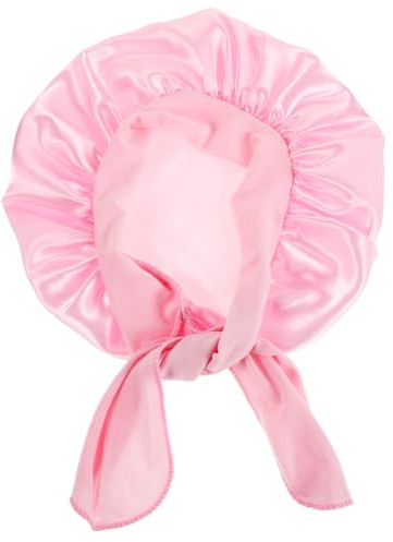 CALLARON Newborn Baby Bonnet Hat with Satin Ribbon Soft Milk Silk Headscarf for Sleeping Wind Protection and Daily Wear Ideal Baby Shower