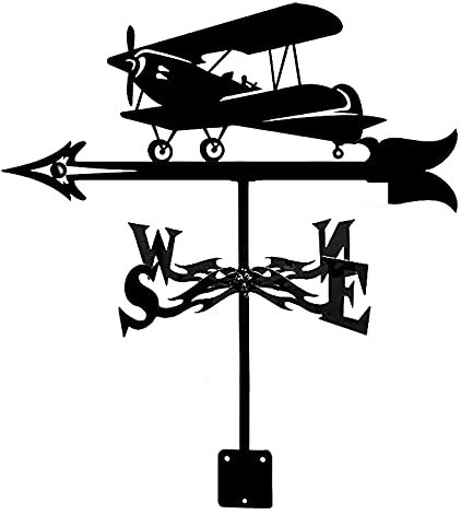 Banderuola da Giardino Banderuola in Acciaio Inox a Forma di Gallo, indicatore di direzione del Vento, Ornamento a Forma di banderuola