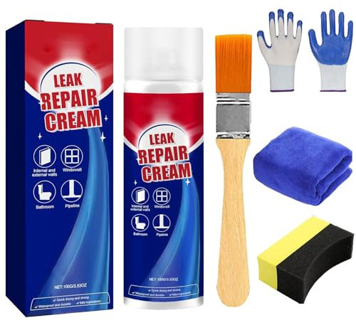 Inbuyus Leak Sealants Spray para reparación de fugas, aerosol sellador resistente al agua, para trabajos de reparación de escamas de pared exterior en la mayoría de los materiales (1 unidad, 1)