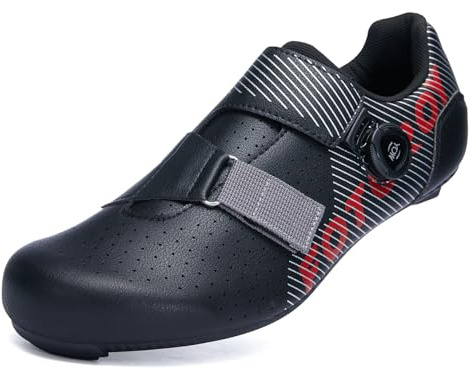 FOTGROY Mens Road Bike Cycling Shoes Women Compatible with SPD-SL Pedal Compatible Installation KEO Cleats