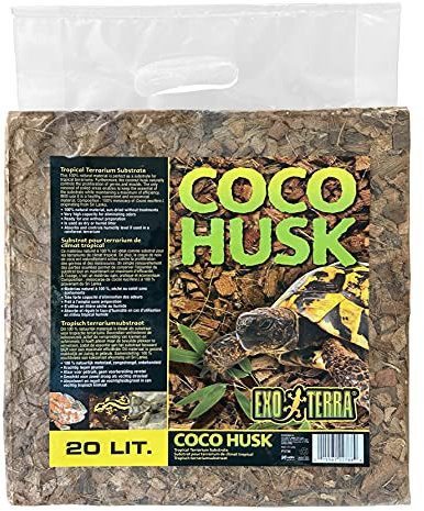 Exoterra Substrat Coco Husk pour Reptiles et Amphibiens 20 L
