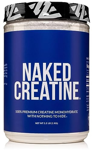 NAKED Pure Micronized Creatine Monohydrate – 200 Servings, 1,000g Bulk – NSF Certified, Vegan, Non-GMO, Gluten & Soy Free - Muscle Building, Strength Training, Gym & Fitness Supplement