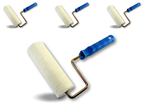 KIBROS R_422_180cx3 | Juego de 3 pinturas de terciopelo | Ø 80 mm | Ancho rollo rollo 180 mm | Suelo paredes grandes superficies