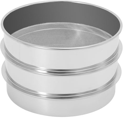 Ciotola per sementi in acciaio inox, impilabile per piantare diversi tipi di semi e fagioli, come piselli, argento, 22 x 12,7 cm