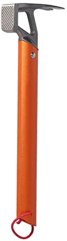 Kraftig campingklohammare, rostfritt stål oxhorn huvud tältpinne multifunktion byggnad camping hammare för vandring backpacking trädgårdsskötsel (orange)