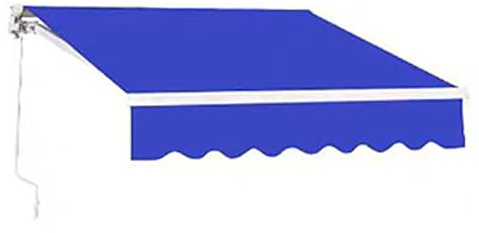 Tenda da Sole A Bracci Estensibili per Esterno Avvolgibile, 2x1.5m/2.5x2m/3x2.5m, con Telaio in Alluminio E Tettuccio Resistente al Sole E Impermeabile E Manovella, per Esterni, Terrazze, Balcone