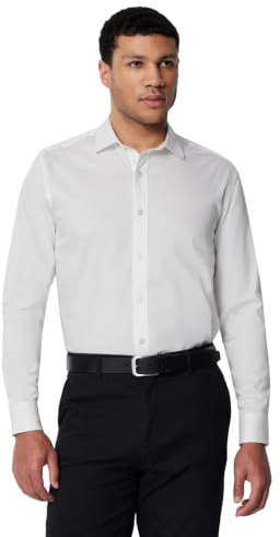 Amazon Essentials Men's Regular-Fit Stretch Wrinkle-Free Spread Collar Button Down Dress Shirt