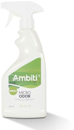 AMBITI | Eliminador de Olores en Tejidos 500ml | Neutraliza Malos Olores | Fragancia Neutral | Spray Desodorizante Textil para Autocaravanas, Caravanas, Campers, Hogar, Sofás, Ropa y Tapicerías