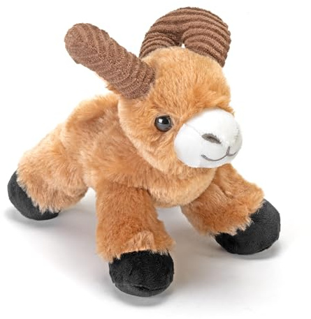 Wild Republic Hug’EMS Borrego Cimarrón, Mini Peluches, Peluches Suaves y Blanditos, 17 cm, Regalo para Bebés Original, Muñecos de Peluche, Relleno Elaborado con Botellas de Agua Recicladas