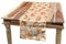 ABAKUHAUS Eichhörnchen Tischläufer, Fluffy Nagetiere Schneefall, Esszimmer Küche Rechteckiger Dekorativer Tischläufer, 40 x 180 cm, Orange Braun