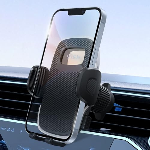 YISH Biltelefonhållare bil ventilation 360° bilhållare mobiltelefonhållare bil, telefonhållare bil [uppgraderad krok och silikon] smartphone mobiltelefonhållare bil för iPhone Samsung Google Sony