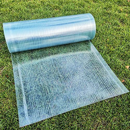 Feuilles transparentes en polycarbonate pour serre – Panneaux de toit imperméables et résistants aux UV faciles à couper pour abri de jardin et châssis froid (1,2 x 10 m)