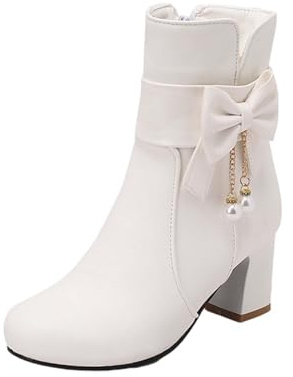 Stövletter dam, blockklack, vinterstövlar för dam, rosett, kilklack, damstövlar, Chelsea korta stövlar, ledig slip-on stövlar, platå, övergångsstövlar, eleganta ankelstövlar, utomhus regnstövlar