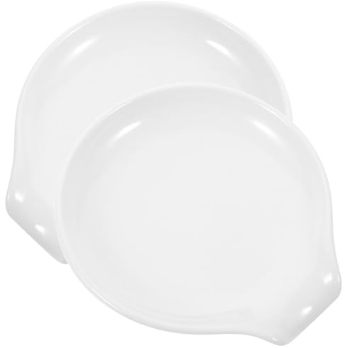 SHINEOFI Soporte de Cerámica para Cucharas de Café, Juego de 2 Reposacucharas para Mesa de Comedor, Utensilios Cocina, Portacucharas Práctico para Hogar y Estufa