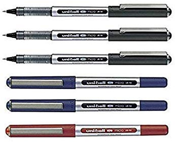 Uni-Ball UB - 150 Eye Micro Tintenroller, Kugelschreiber, 6 Stück
