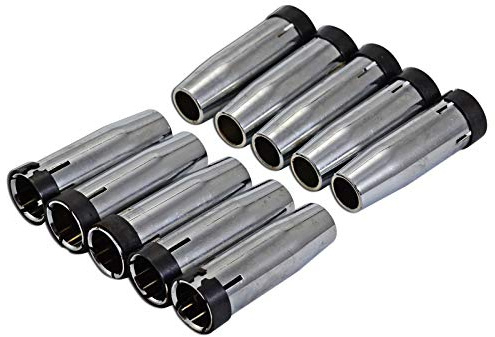 RIVERWELD MIG MAG Koniskt Gasmunstycke 145.0080 Mässing Väggtjocklek 1.5mm för 24KD MB24 CO2-svetsbrännare Förbrukningsartiklar 10-pack