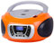Trevi CMP 510 DAB Stereo Portable CD Boombox Radio DAB/DAB+ with RDS, USB, AUX-IN, Headphone Jack Orange