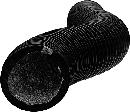 Vent Systems Ø160mm Tuyau d'échappement flexible en aluminium de 3 m de long. Conduits d'air flexibles pour la ventilation. Gaine flexible de chauffage, refroidissement et ventilation