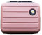 Balakaka Vanity Case Femme 16-inch Grande Capacité Vanity Case Rigide,ABS Vanity Trousse à Cosmétiques pour Voyager,Portable Imperméable Trousse à Maquillage avec Poignée 34x25x15cm,Or Rose