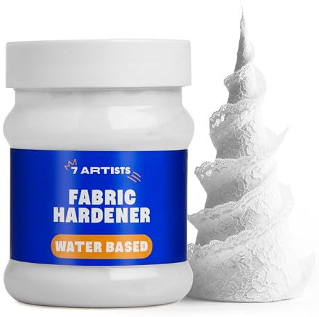 Indurente per Tessuti Trasparente 230 ml – Fabric Stiffener per Indurire Stoffa e Macramè | Indurente Tessile all’Acqua per Cotone, Lana, Pizzo, Uncinetto e Decorazioni DIY | Asciuga Trasparente