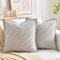 Fundas Cojines Sofa Juego 2 Fundas 45x45 Cojines Pana para Decoración Fundas Cojines Gris Cojín Cuadrada Decorativo Duradero Moderna para Sofá Silla Cama Sala de Estar Dormitorio Coche Hogar
