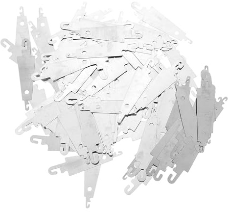 GARIOUANS 100 Pezzi Strumento Infilare Ago in Acciaio Inox per Grandi Occhi Portatile e Leggero per Ricamo Punto Croce e Cucito Fai da Te