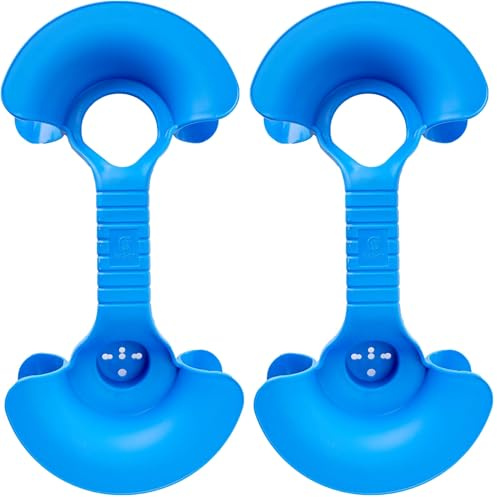 Electraline 94017 Avvolgicavo Avvolgiprolunghe Circolare, Blu (Confezione da 2)