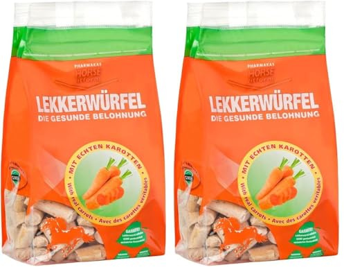 Horse fitform Friandise à la Carotte pour Cheval 1 kg (Lot de 2)