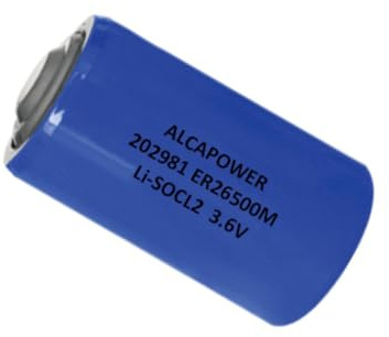 Pila Li-SOCL2 C ER26500 3,6V 6500mAh 6,5Ah, mezza torcia, alta capacità, non ricaricabile, dimensioni 26 × 50 mm, per sensori, allarmi, smart home, liSOCL2, batteria, litio cloruro di tionile