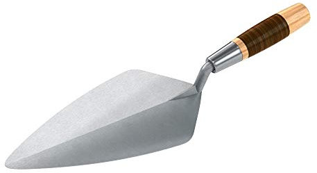 Bon 72-555 Brick Trowel Forged 11-inch Narrow London Leather Handle
