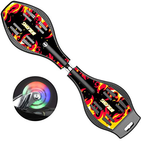 LZY Skateboard Komplett Board Casterboard Vitality Board Caster Skateboards Board Camo rutschfeste Outdoor-Reise Longboard Snake Board Twisting Balance Auto Skateboard Caster Board 87 cm