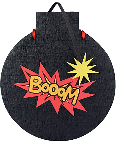 MagicPinatas Pinata Bombe – Piñata d’anniversaire garçon – Vide à remplir avec bonbons et jouets – Décoration festive pour enfants – Cadeau amusant pour fête d’enfants