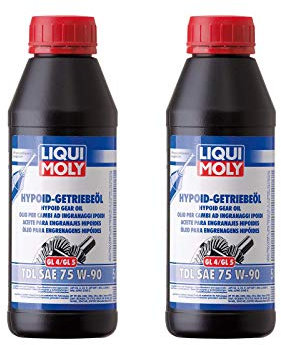 ILODA 2X Original Liqui Moly 500ml Hypoid-Getriebeöl (GL4/5) TDL SAE 75W-90 Gear Oil