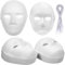 WUWEOT 40 Pack DIY Full Face Masks, 2 Sizes Paintable White Plain Masks, Paper Mache Masks for Cosplay Halloween Mardi Gras Masquerade Dance Party, Blank Costume Masks
