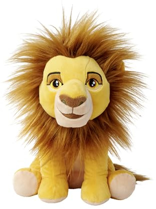 Simba- Disney Rey León, Mufasa Peluche de 25 cm, 30 Años del Rey León, Auténtico Producto Oficial Disney, Adecuado Desde los Primeros Meses de Vida (6315870073)