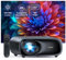 NexiGo PJ40 (Gen 3) Beamer mit WiFi und Bluetooth, kalibriert nach D65, nativem 1080P, 4K unterstützt, Projektor für Outdoor-Filme, 20W-Lautsprechern, Heimkino, kompatibel mit TV-Stick, iOS, Android
