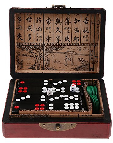 Kinesiska Pai Gow Paigow Tiles Set Casino Domino-spel for spelälskare Toycoding/1334