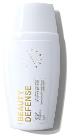 Santamarina Cosmetics Protector Solar Facial SPF 50+ BEAUTY DEFENSE - Todo tipo de Piel - Crema Solar Facial Ligero 50+ - Efecto segunda piel - Protege, Previene manchas y Embellece - 50 ml