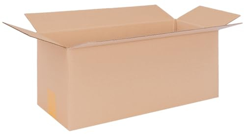 verpacking cartons pliants d’emballage 505 x 205 x 205 mm hauteur variable KK 119 bruns [Taille et quantité au choix] simple cannelure cartons grand format 50 pièces