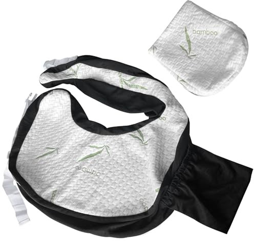 Dresime Cojín de lactancia con funda de algodón (gris)